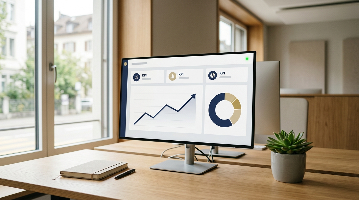 Live-Dashboard mit KPIs, Soll-Ist-Vergleich und Pendenzen